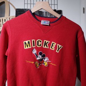 Mickey Mouse Kids Crewneck Pullover Sweater L